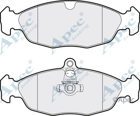APEC PAD982 - Set placute frana,frana disc - allinparts.ro