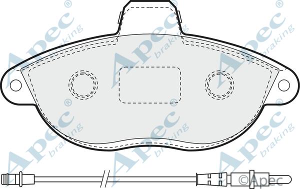 APEC PAD935 - Set placute frana,frana disc allinparts.ro
