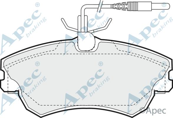 APEC PAD975 - Set placute frana,frana disc - allinparts.ro