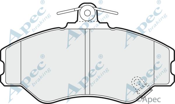 APEC PAD971 - Set placute frana,frana disc - allinparts.ro