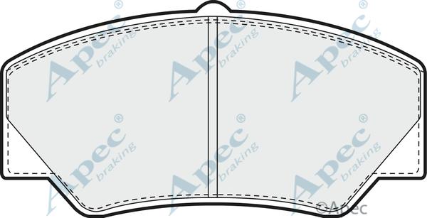 APEC PAD497 - Set placute frana,frana disc allinparts.ro
