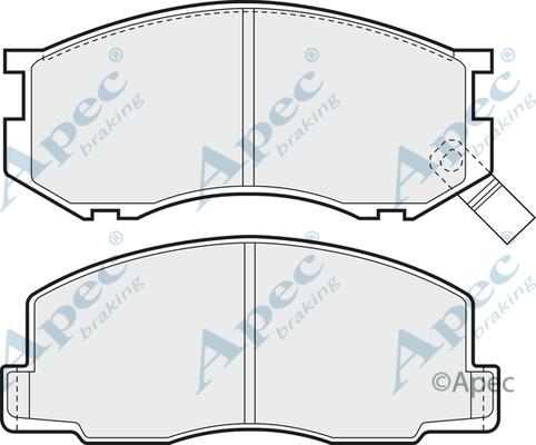 APEC PAD460 - Set placute frana,frana disc allinparts.ro