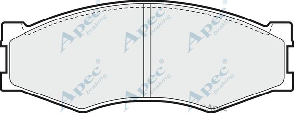 APEC PAD461 - Set placute frana,frana disc allinparts.ro