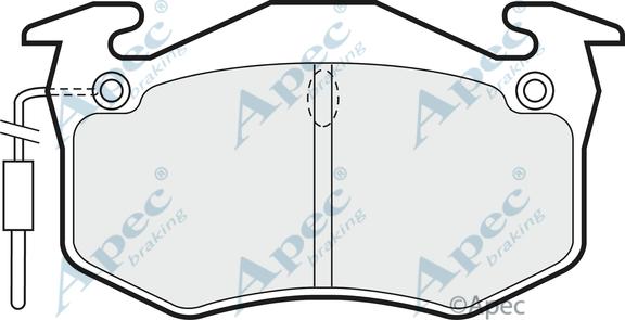 APEC PAD409 - Set placute frana,frana disc allinparts.ro