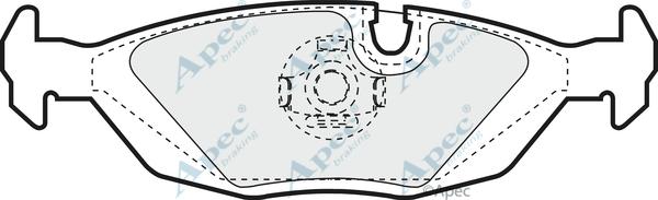 APEC PAD404 - Set placute frana,frana disc - allinparts.ro