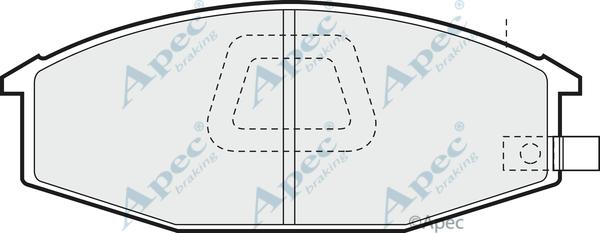 APEC PAD413 - Set placute frana,frana disc - allinparts.ro