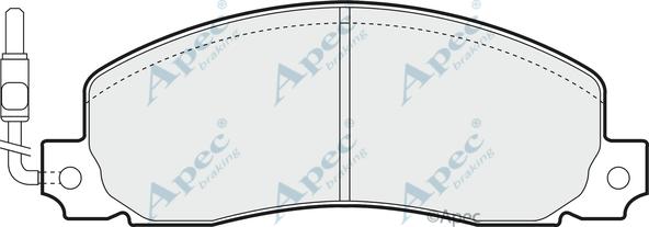 APEC PAD489 - Set placute frana,frana disc allinparts.ro