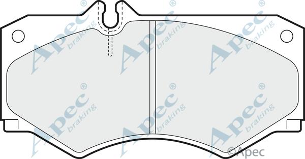 APEC PAD420 - Set placute frana,frana disc - allinparts.ro