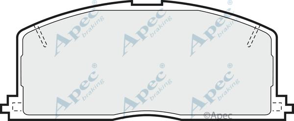 APEC PAD421 - Set placute frana,frana disc allinparts.ro