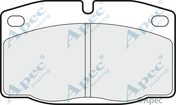 APEC PAD428 - Set placute frana,frana disc allinparts.ro