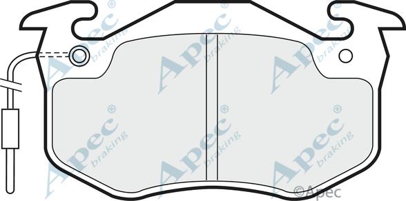 APEC PAD470 - Set placute frana,frana disc allinparts.ro