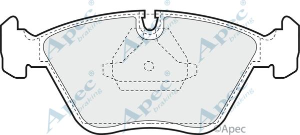 APEC PAD596 - Set placute frana,frana disc - allinparts.ro