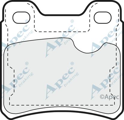 APEC PAD597 - Set placute frana,frana disc allinparts.ro