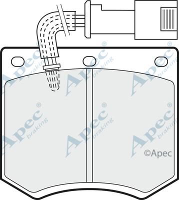 APEC PAD556 - Set placute frana,frana disc allinparts.ro