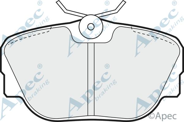 APEC PAD558 - Set placute frana,frana disc - allinparts.ro