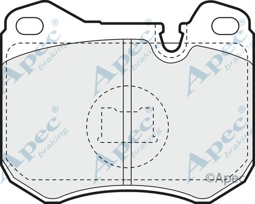 APEC PAD565 - Set placute frana,frana disc - allinparts.ro