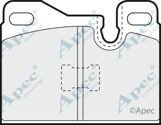 APEC PAD566 - Set placute frana,frana disc - allinparts.ro