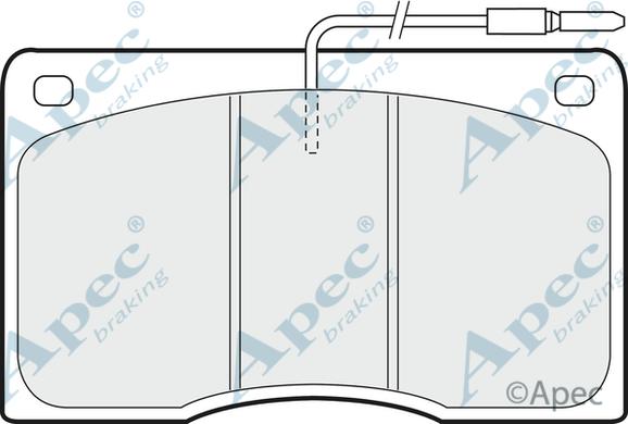 APEC PAD512 - Set placute frana,frana disc allinparts.ro