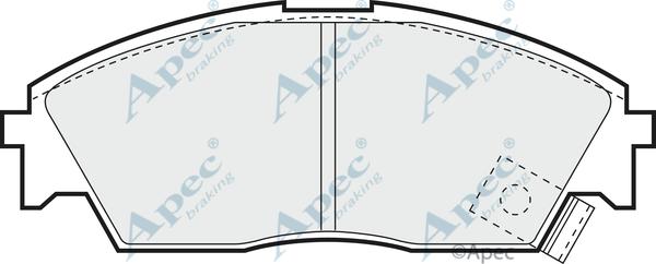 APEC PAD584 - Set placute frana,frana disc - allinparts.ro