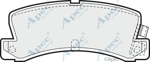APEC PAD580 - Set placute frana,frana disc allinparts.ro