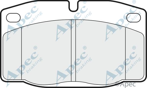APEC PAD581 - Set placute frana,frana disc allinparts.ro