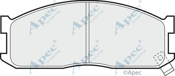 APEC PAD534 - Set placute frana,frana disc allinparts.ro