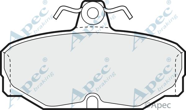 APEC PAD537 - Set placute frana,frana disc allinparts.ro
