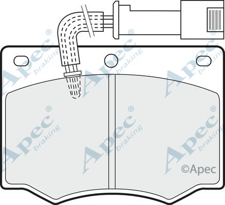 APEC PAD529 - Set placute frana,frana disc allinparts.ro