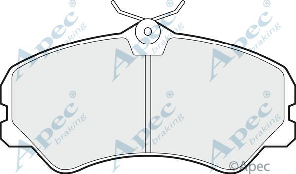 APEC PAD521 - Set placute frana,frana disc allinparts.ro