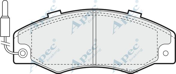 APEC PAD528 - Set placute frana,frana disc - allinparts.ro