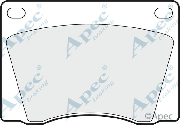 APEC PAD522 - Set placute frana,frana disc allinparts.ro