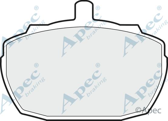 APEC PAD52 - Set placute frana,frana disc allinparts.ro