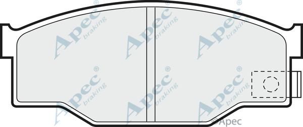 APEC PAD574 - Set placute frana,frana disc - allinparts.ro