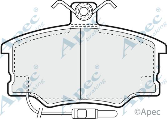APEC PAD572 - Set placute frana,frana disc allinparts.ro