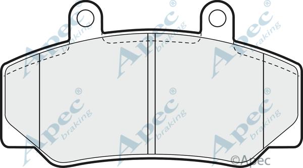 APEC PAD645 - Set placute frana,frana disc allinparts.ro