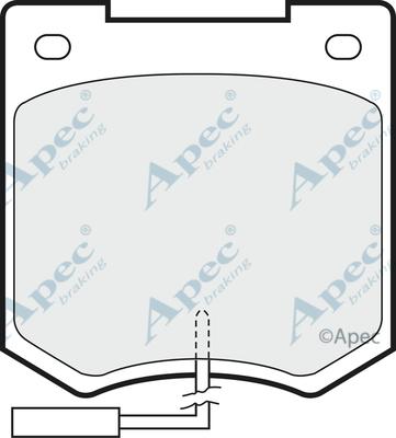 APEC PAD646 - Set placute frana,frana disc - allinparts.ro