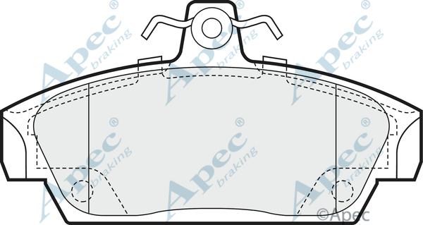 APEC PAD659 - Set placute frana,frana disc allinparts.ro