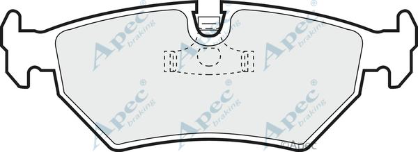 APEC PAD656 - Set placute frana,frana disc - allinparts.ro
