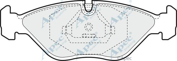 APEC PAD651 - Set placute frana,frana disc allinparts.ro