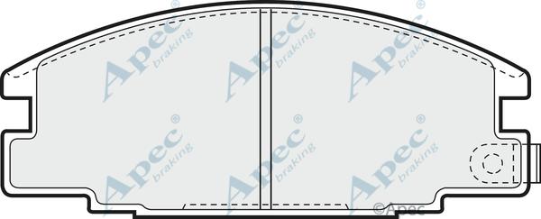 APEC PAD653 - Set placute frana,frana disc allinparts.ro
