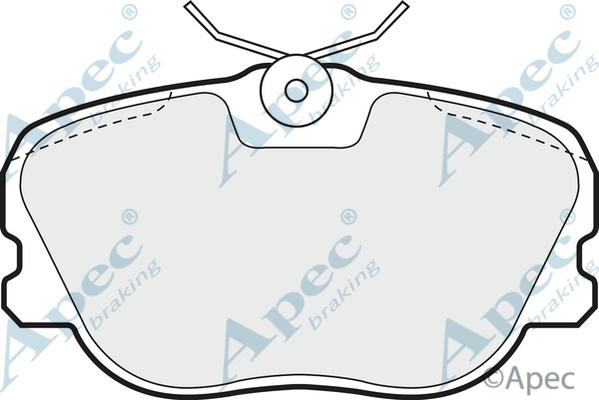 APEC PAD652 - Set placute frana,frana disc allinparts.ro