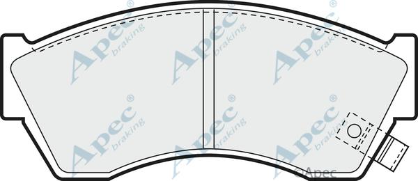 APEC PAD662 - Set placute frana,frana disc allinparts.ro
