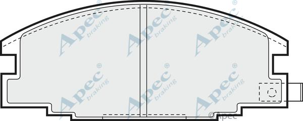 APEC PAD615 - Set placute frana,frana disc - allinparts.ro
