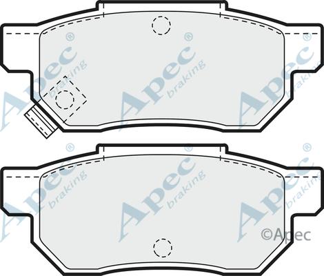 APEC PAD611 - Set placute frana,frana disc allinparts.ro