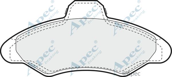 APEC PAD685 - Set placute frana,frana disc allinparts.ro