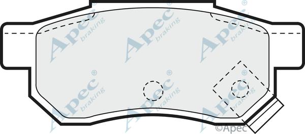 APEC PAD688 - Set placute frana,frana disc allinparts.ro