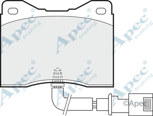 APEC PAD634 - Set placute frana,frana disc allinparts.ro