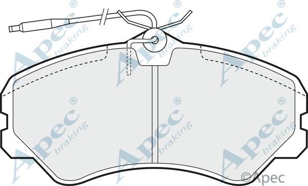 APEC PAD636 - Set placute frana,frana disc allinparts.ro