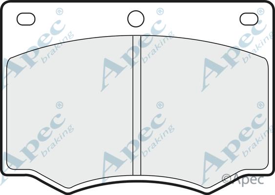 APEC PAD629 - Set placute frana,frana disc allinparts.ro