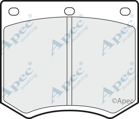 APEC PAD626 - Set placute frana,frana disc allinparts.ro